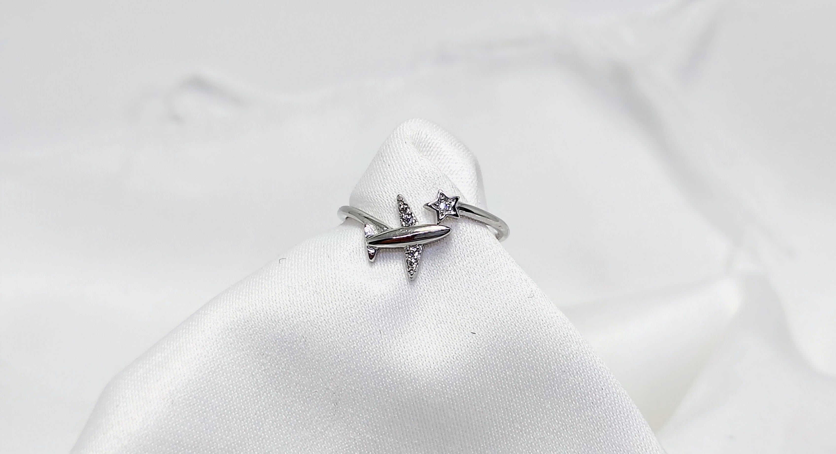 Airplane 925 Silver Ring - A subtle signature of strength.