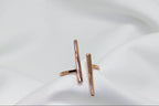 Silver Luxury And Elegant Rose Gold Ring