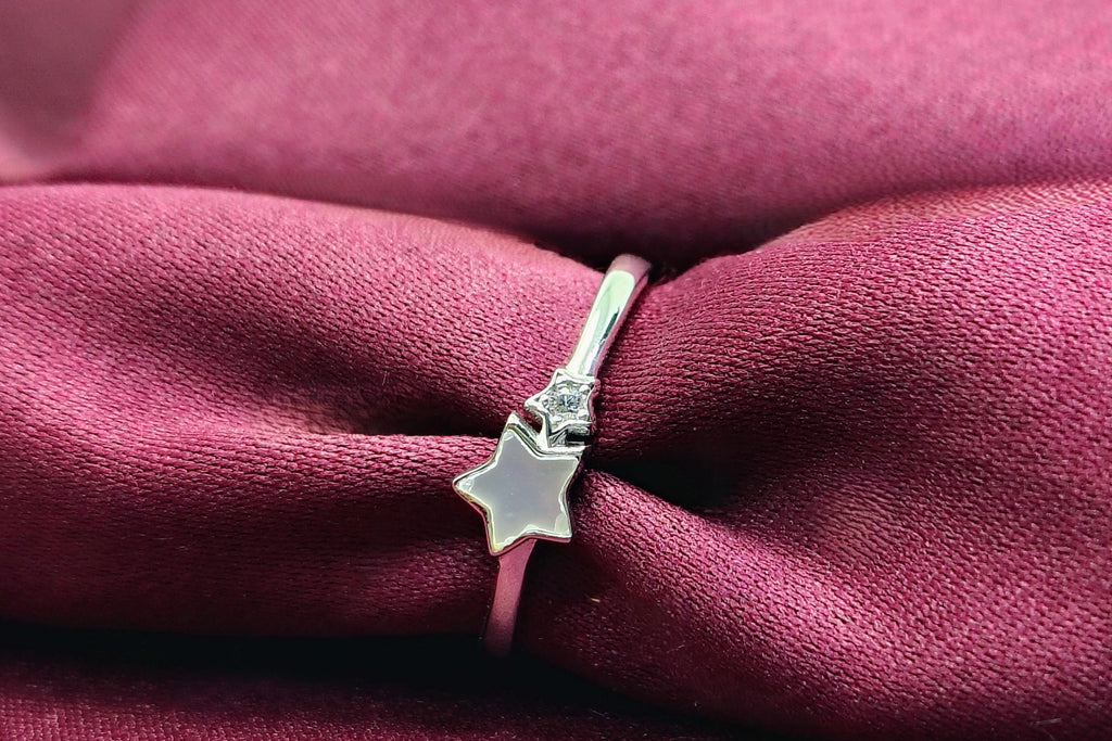 Silver Celestial Star Ring