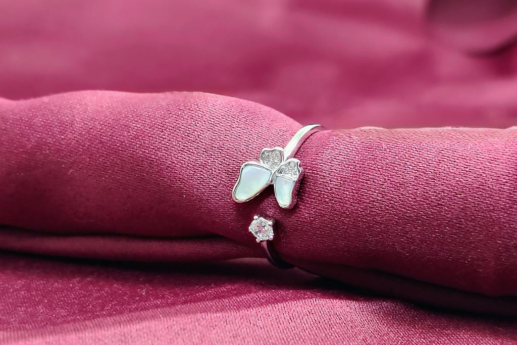 Silver Celeste Butterfly Ring