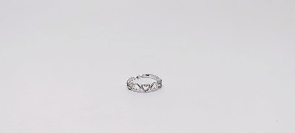 Tiny Love 925 Silver Ring - Designed to catch the light beautifully.
