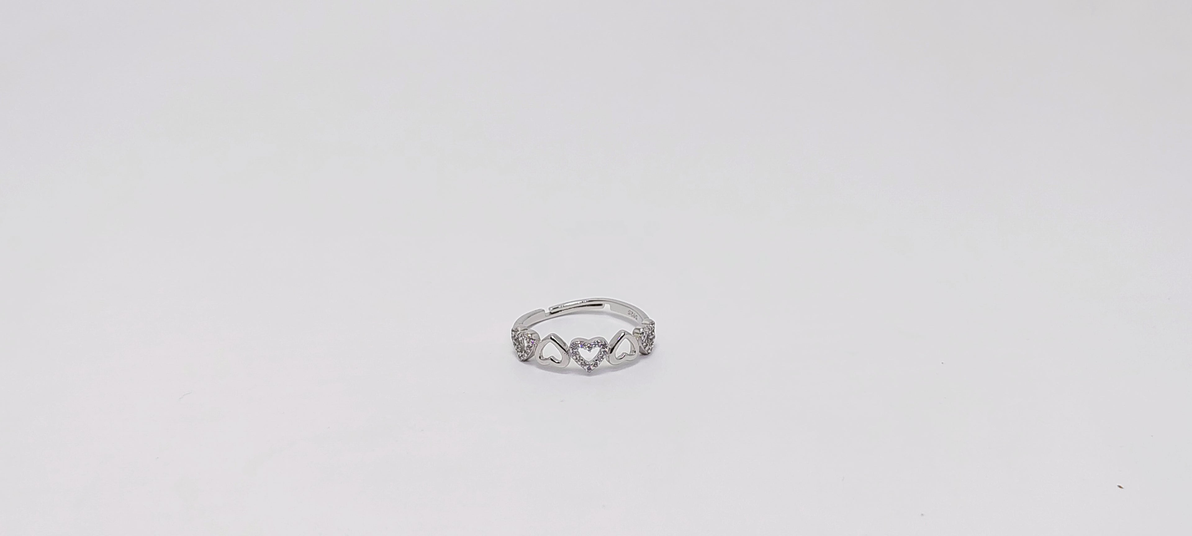 Tiny Love 925 Silver Ring - Designed to catch the light beautifully.