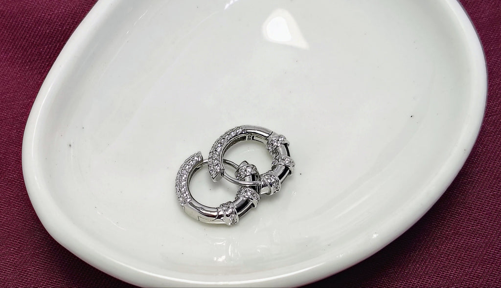 Modern & Versatile Hoop 925 Silver Earring - Because confidence deserves sparkle.
