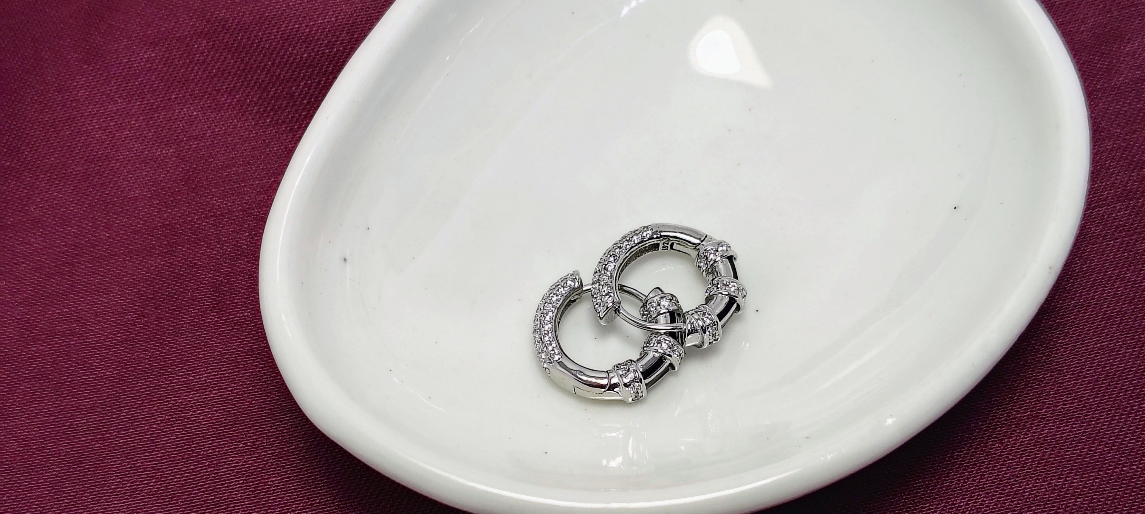 Modern & Versatile Hoop 925 Silver Earring - Because confidence deserves sparkle.