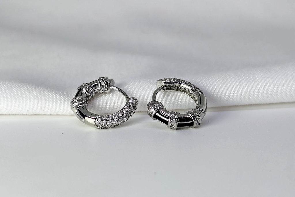 Modern & Versatile Hoop 925 Silver Earring - Because confidence deserves sparkle.