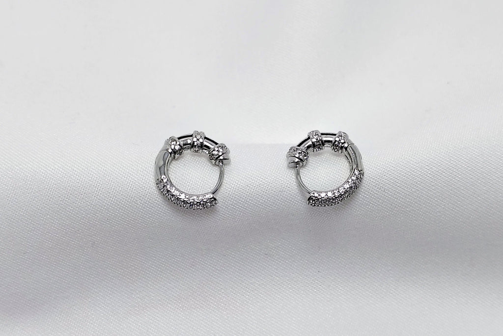 Modern & Versatile Hoop 925 Silver Earring - Because confidence deserves sparkle.