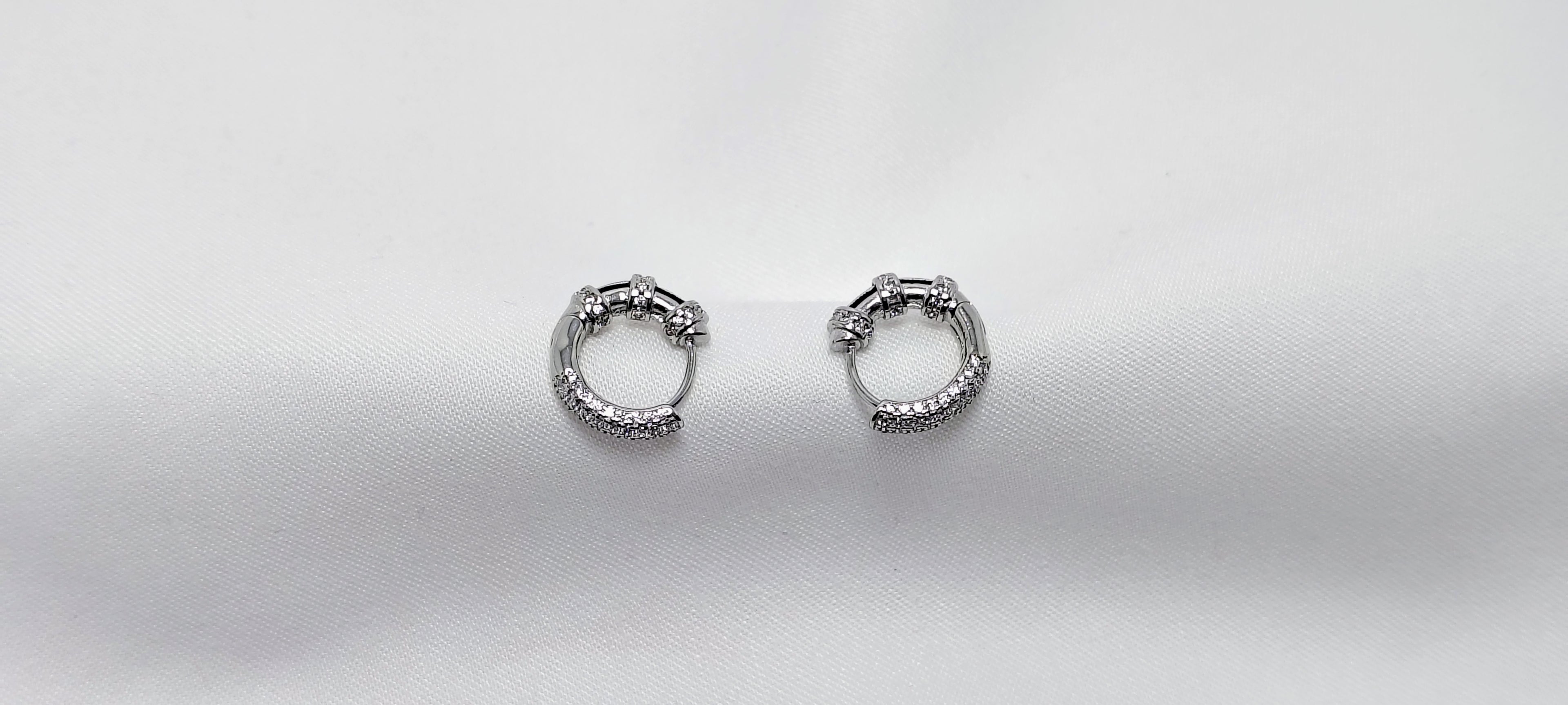 Modern & Versatile Hoop 925 Silver Earring - Because confidence deserves sparkle.