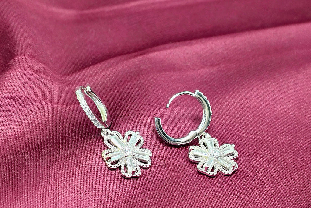 Silver Trendy Silver Hoop Earrings - Designed for women who lead.