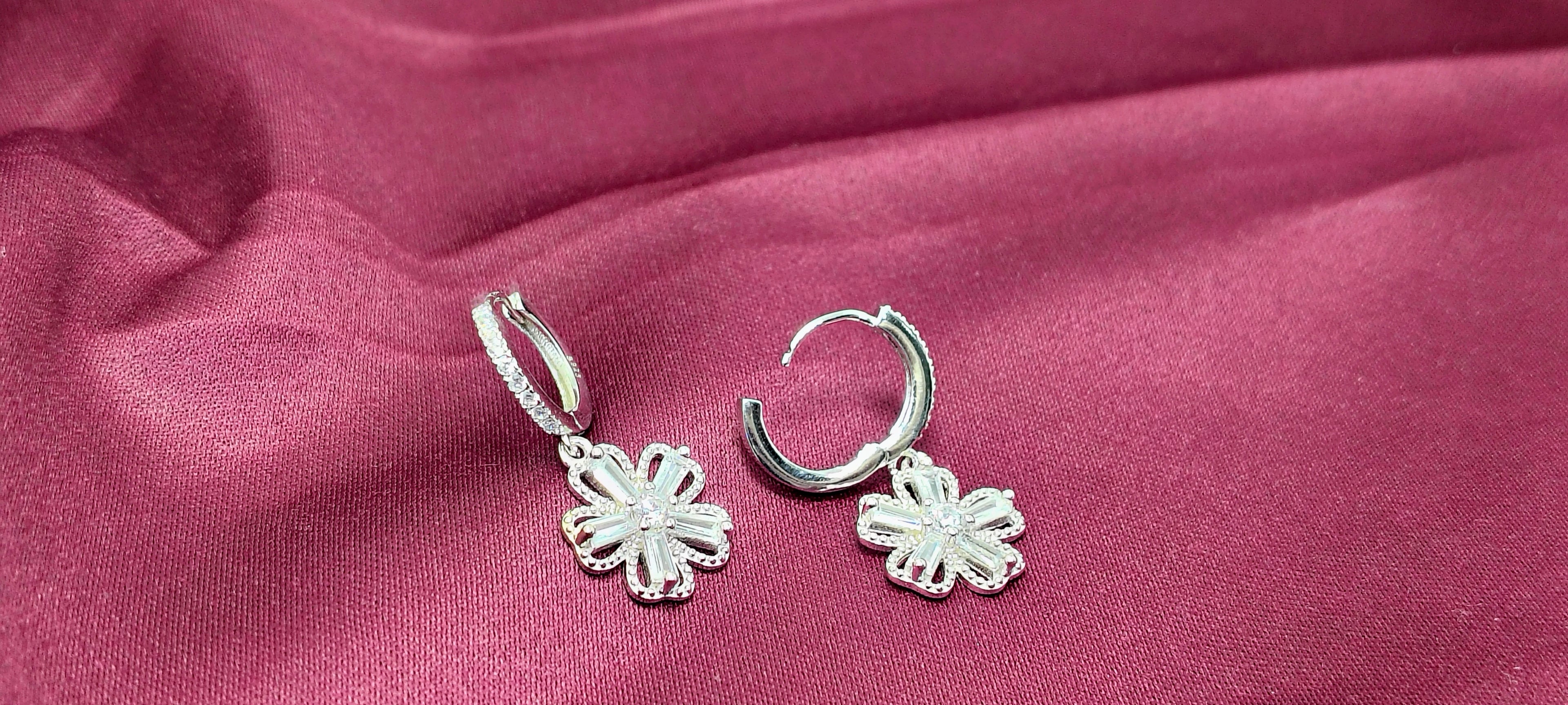Silver Trendy Silver Hoop Earrings - Designed for women who lead.