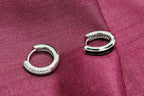 Silver Classy Luxury Silver Hoop Earrings - Luxury that moves with you.