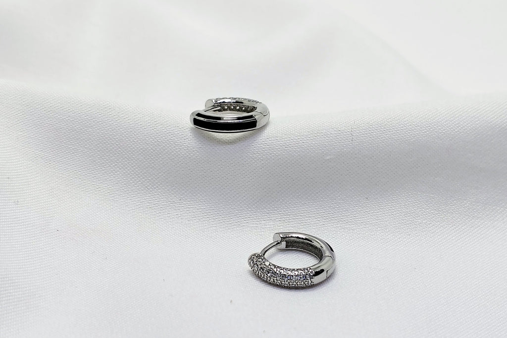 Silver Classy Luxury Silver Hoop Earrings - Luxury that moves with you.