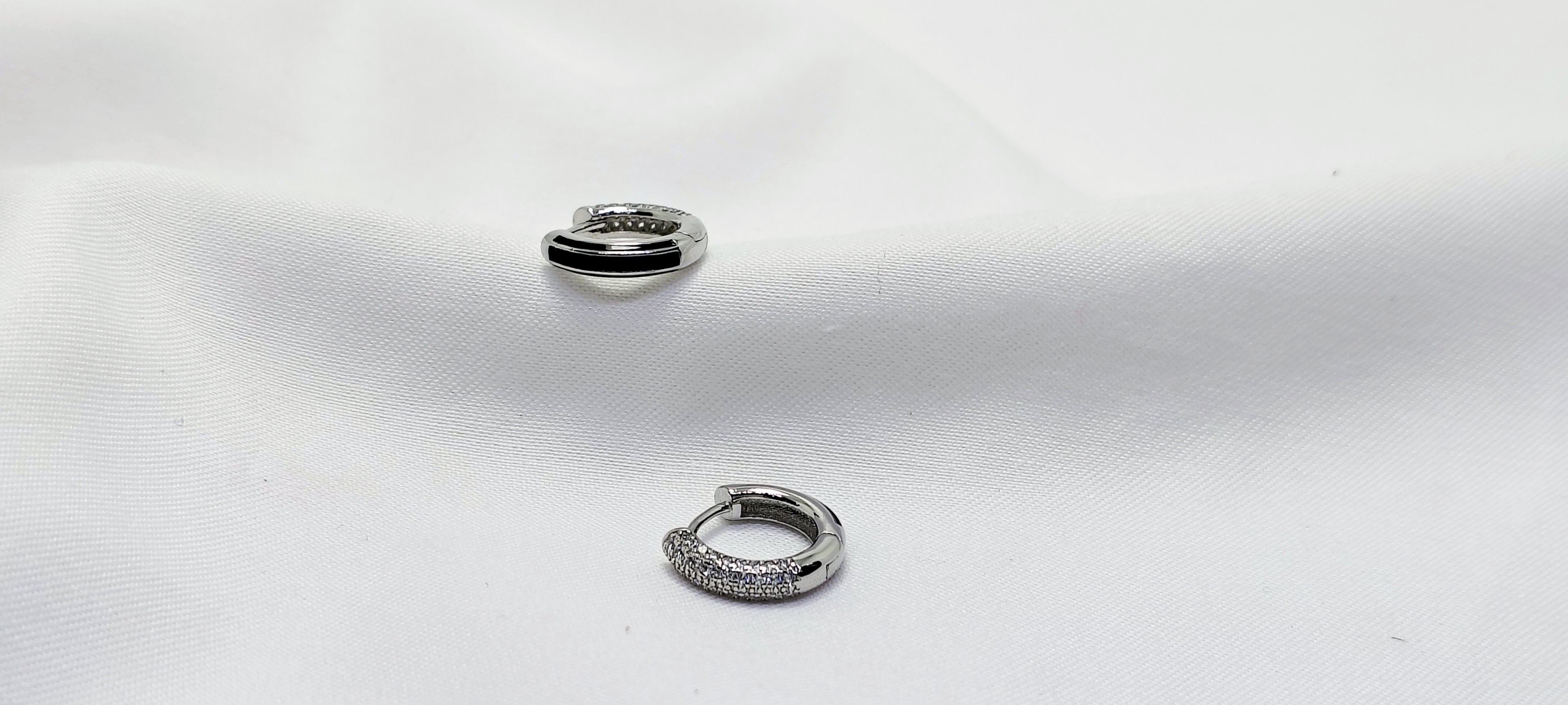 Silver Classy Luxury Silver Hoop Earrings - Luxury that moves with you.