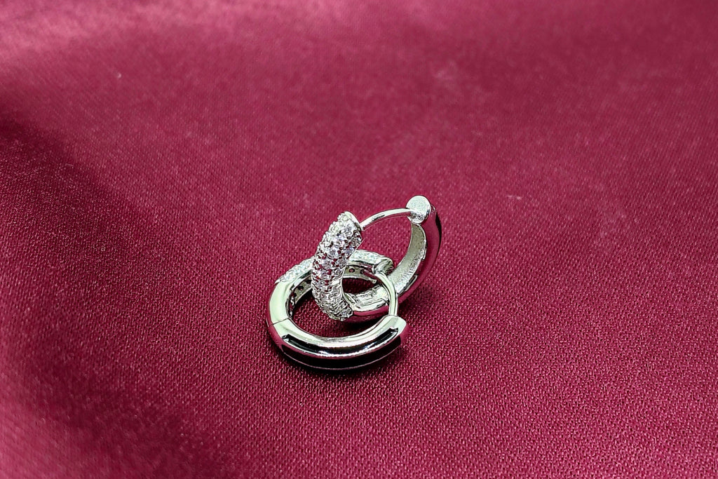 Silver Classy Luxury Silver Hoop Earrings - Luxury that moves with you.