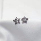 Silver 925 Magic Star Shaped Stud Earring - Work hard. Shine harder.