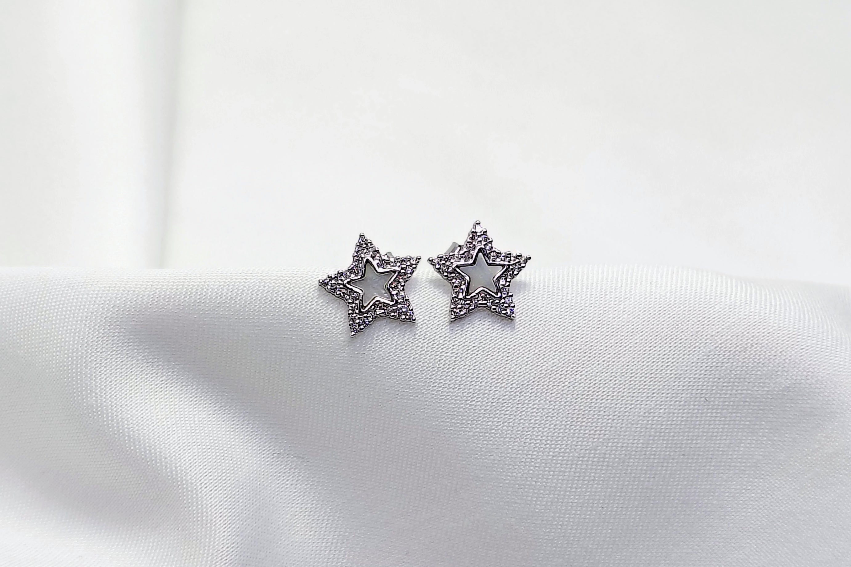 Silver 925 Magic Star Shaped Stud Earring - Work hard. Shine harder.