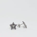 Silver 925 Magic Star Shaped Stud Earring - Work hard. Shine harder.