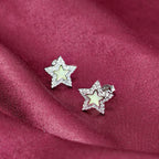 Silver 925 Magic Star Shaped Stud Earring - Work hard. Shine harder.