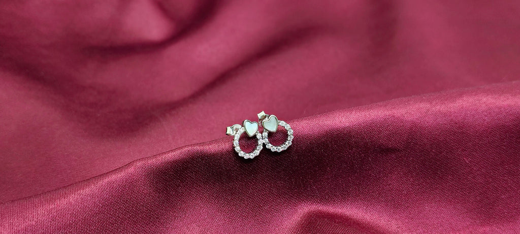 Mini Heart Shape Stud 925 Silver Earring - Work hard. Shine harder.