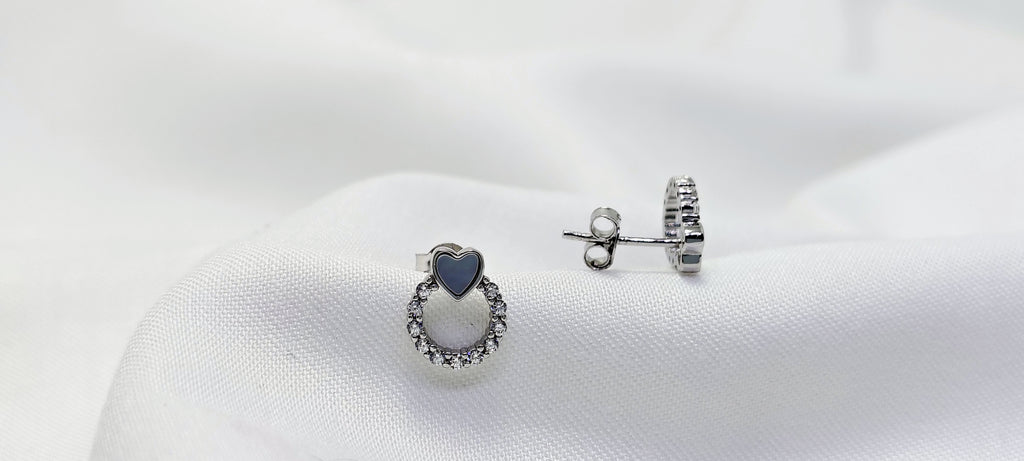 Mini Heart Shape Stud 925 Silver Earring - Work hard. Shine harder.