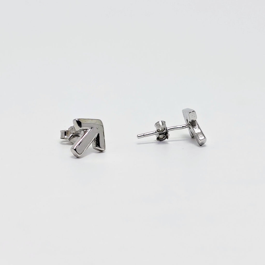 Silver Arrow Shape 925 Silver Stud Earrings - Your everyday signature.