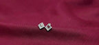 trendy 925 Silver Stud Earrings - Grace with a little glamour.