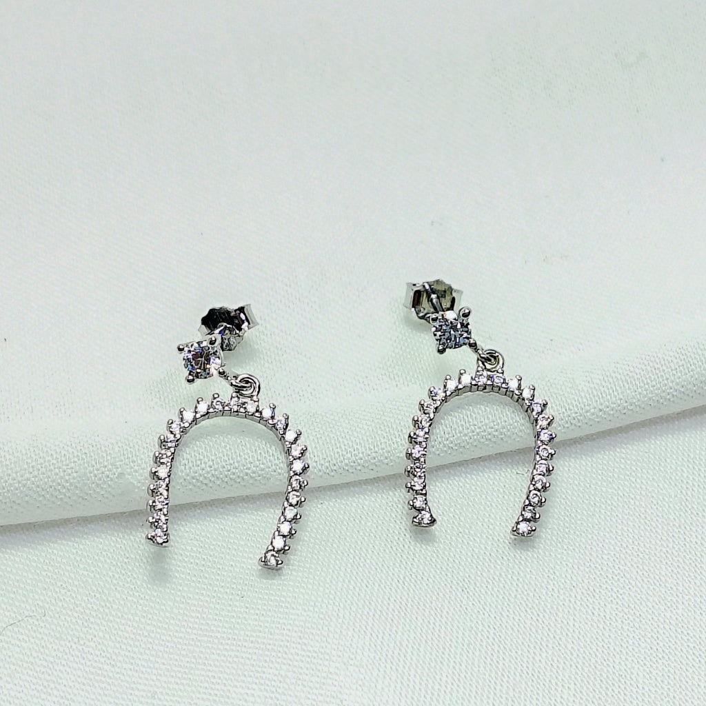 Minimal Luxury Halo Earrings - Grace with a little glamour.
