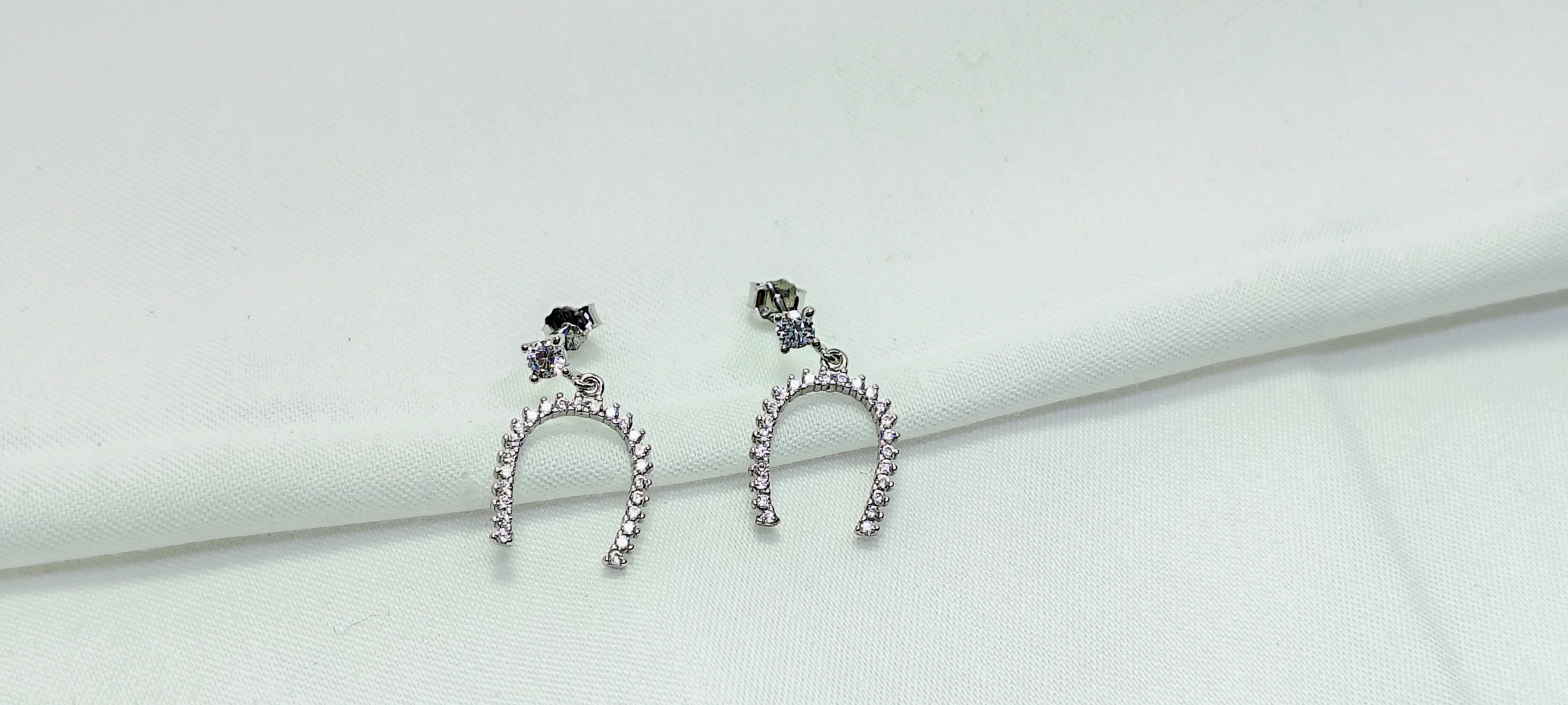 Minimal Luxury Halo Earrings - Grace with a little glamour.