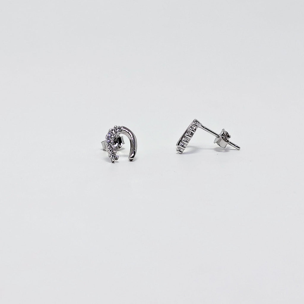 Silver Classic Silver Stud Earrings with Halo Detail - Your everyday signature.