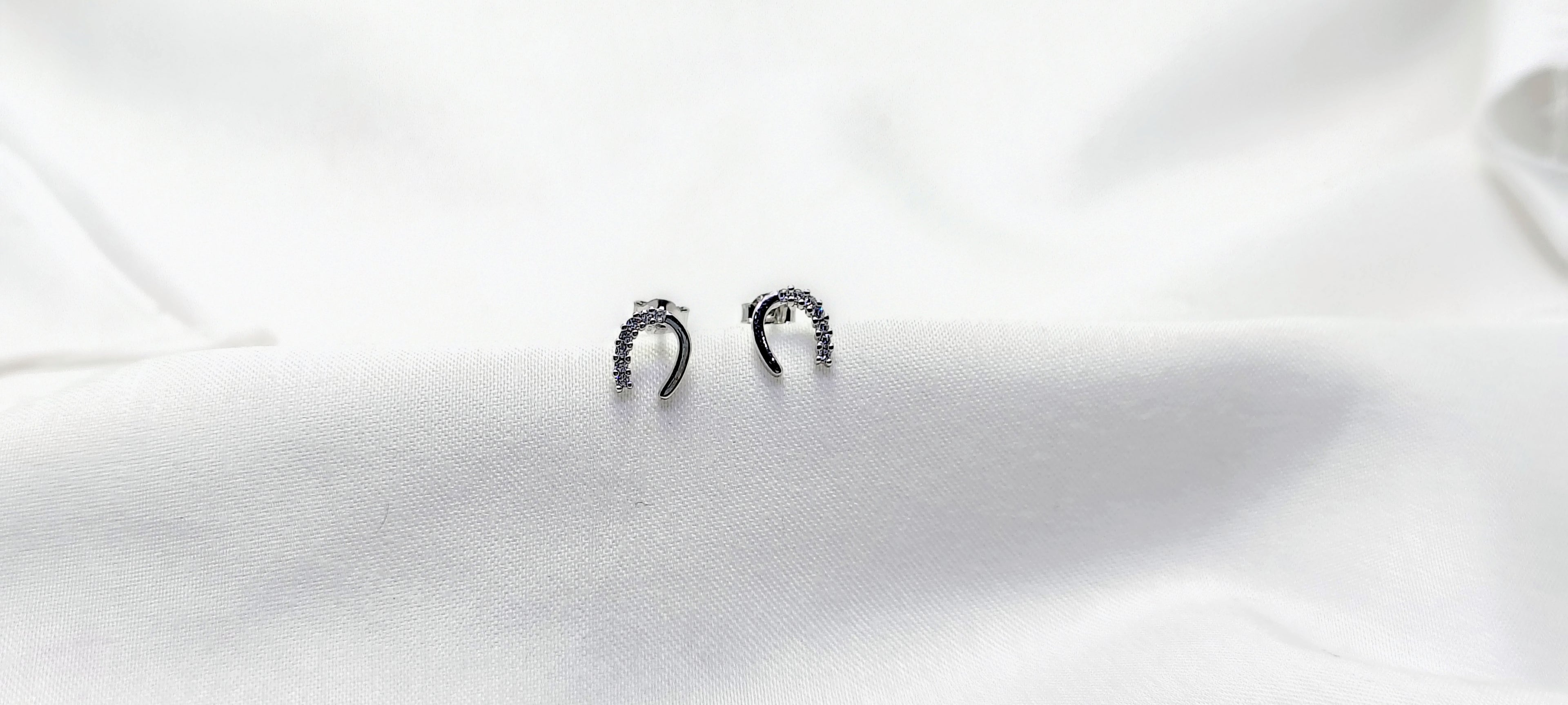 Silver Classic Silver Stud Earrings with Halo Detail - Your everyday signature.