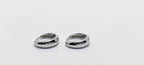 Plain Polished Round Earings 925 Silver - Strength doesn’t need noise.