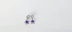Purple Stone Earring in Silver