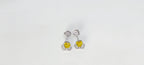 Soft Glow Yellow Stone 925 Silver Earrings - Strength doesn’t need noise.