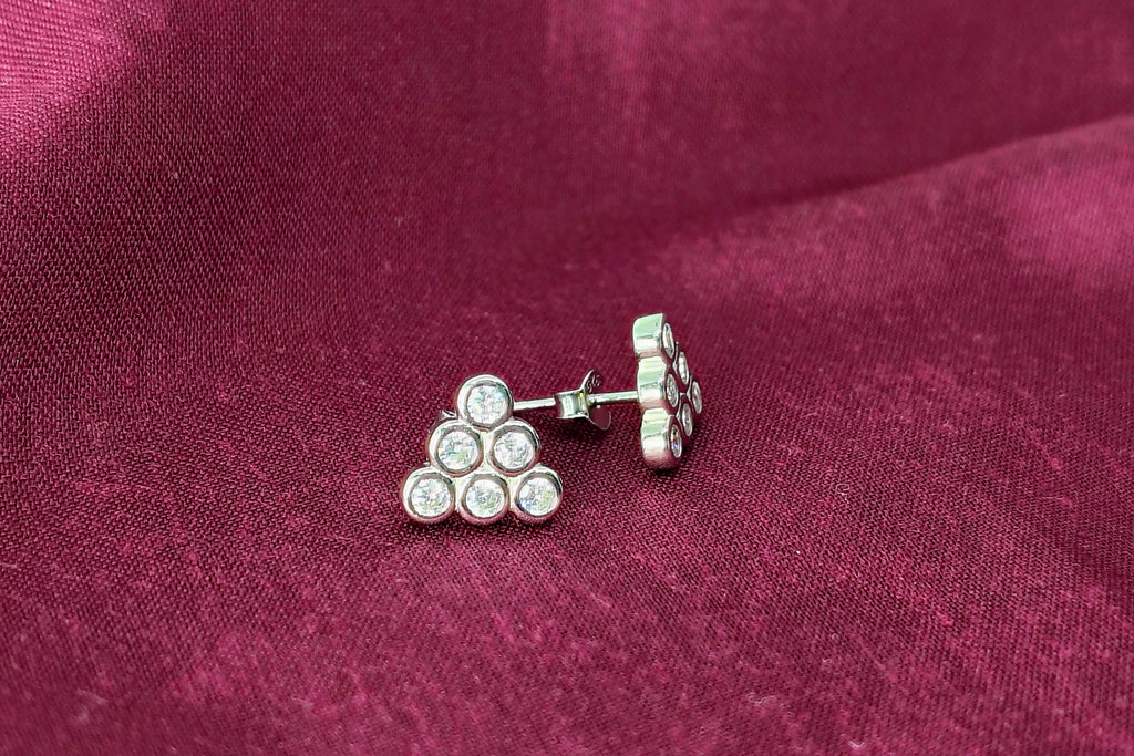 Triangle Shape 925 Silver Stud - Designed to frame your face when every eye turns.