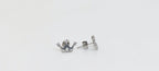 Silver Crown Shape 925 Silver Stud Earrings
