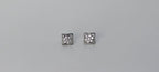 Square Shape 925 Silver Stud earrings - Strength doesn’t need noise.