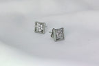 Square Shape 925 Silver Stud earrings - Strength doesn’t need noise.