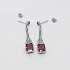 Scarlet Grace Diamond Drop 925 Silver Earrings - Power looks effortless on you.