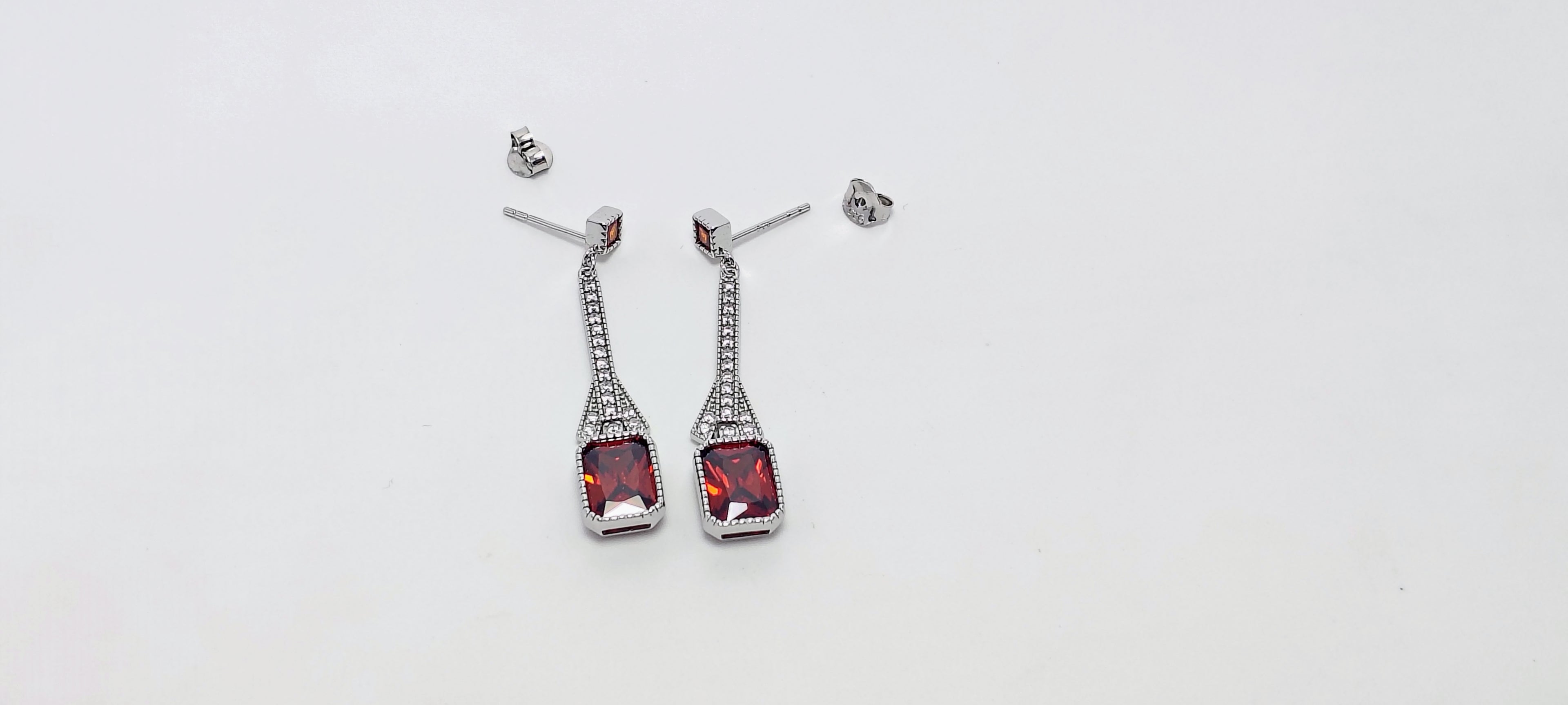 Scarlet Grace Diamond Drop 925 Silver Earrings - Power looks effortless on you.