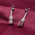 Scarlet Grace Diamond Drop 925 Silver Earrings - Power looks effortless on you.
