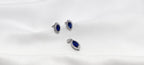 Classic Blue Diamond Pendant & Earring Set - Professional. Polished. Powerful.