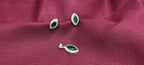Green Diamond Silver Pendant Set - Made for nights that matter.