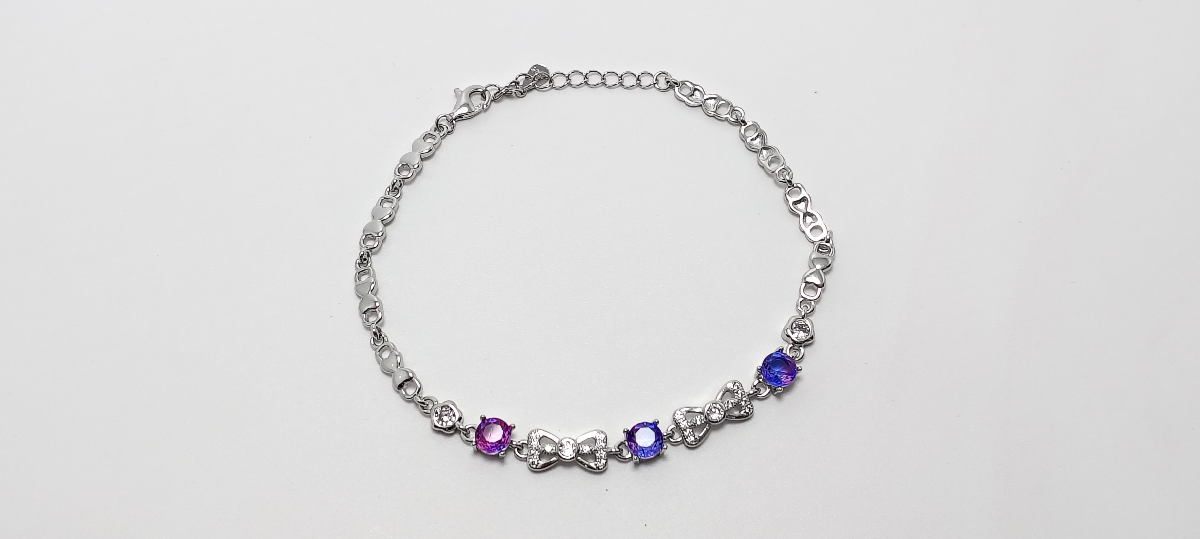 Lavender Grace 925 Silver Bracelet - For the woman who signs her own paychecks.