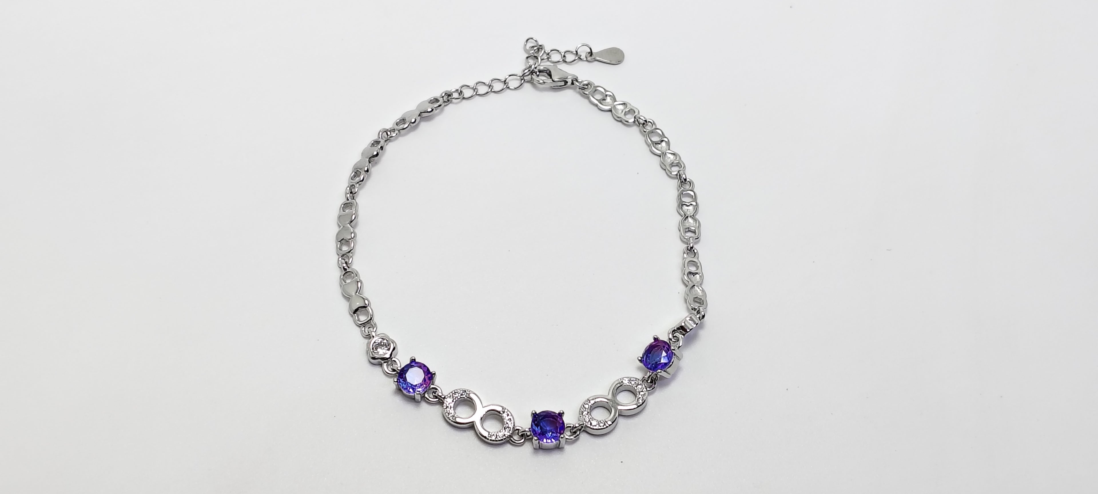 Misty Purple Stone 925 Silver Bracelet - Celebrate the woman you’ve become.