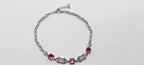 Fiery Red Stone 925 Silver Bracelet - Jewellery for women who lead.