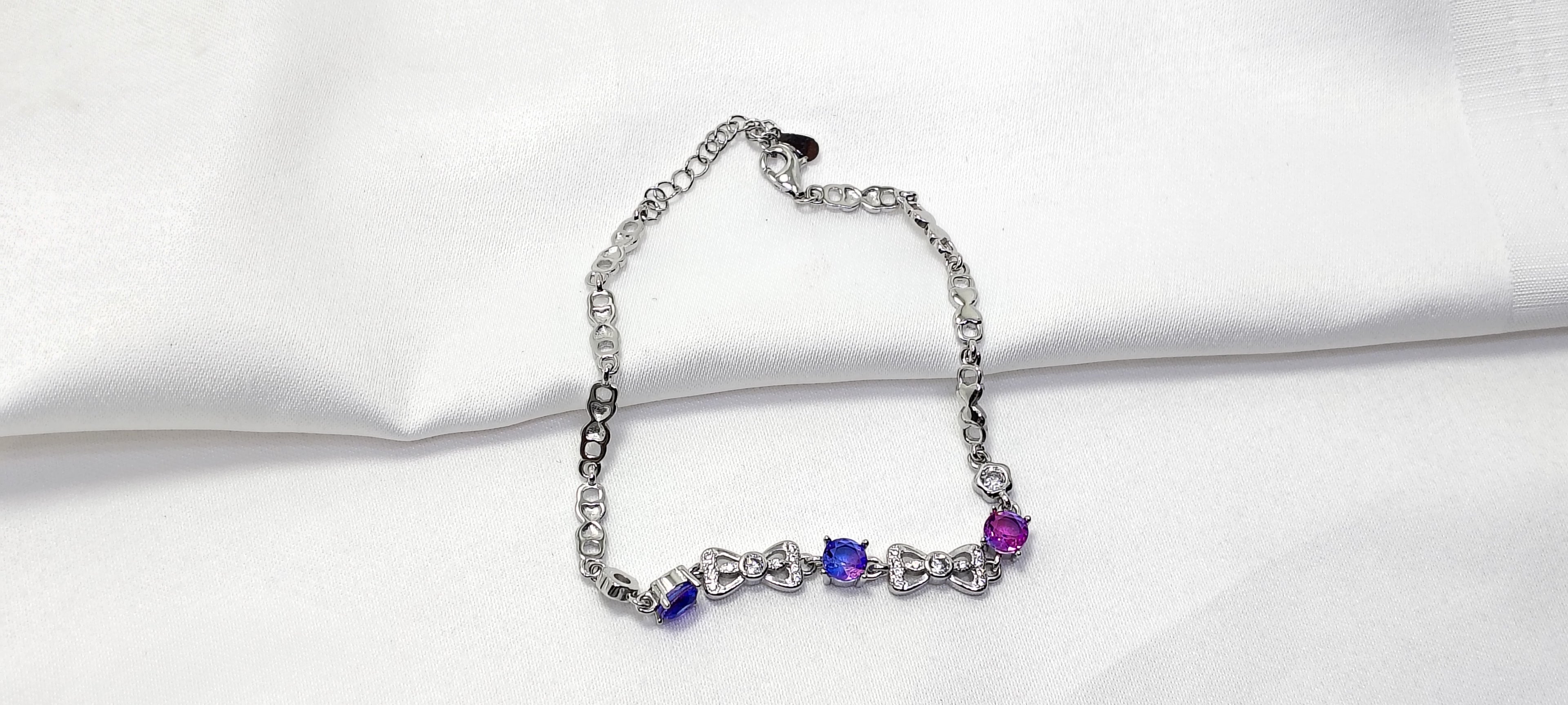 Lavender Grace 925 Silver Bracelet - For the woman who signs her own paychecks.