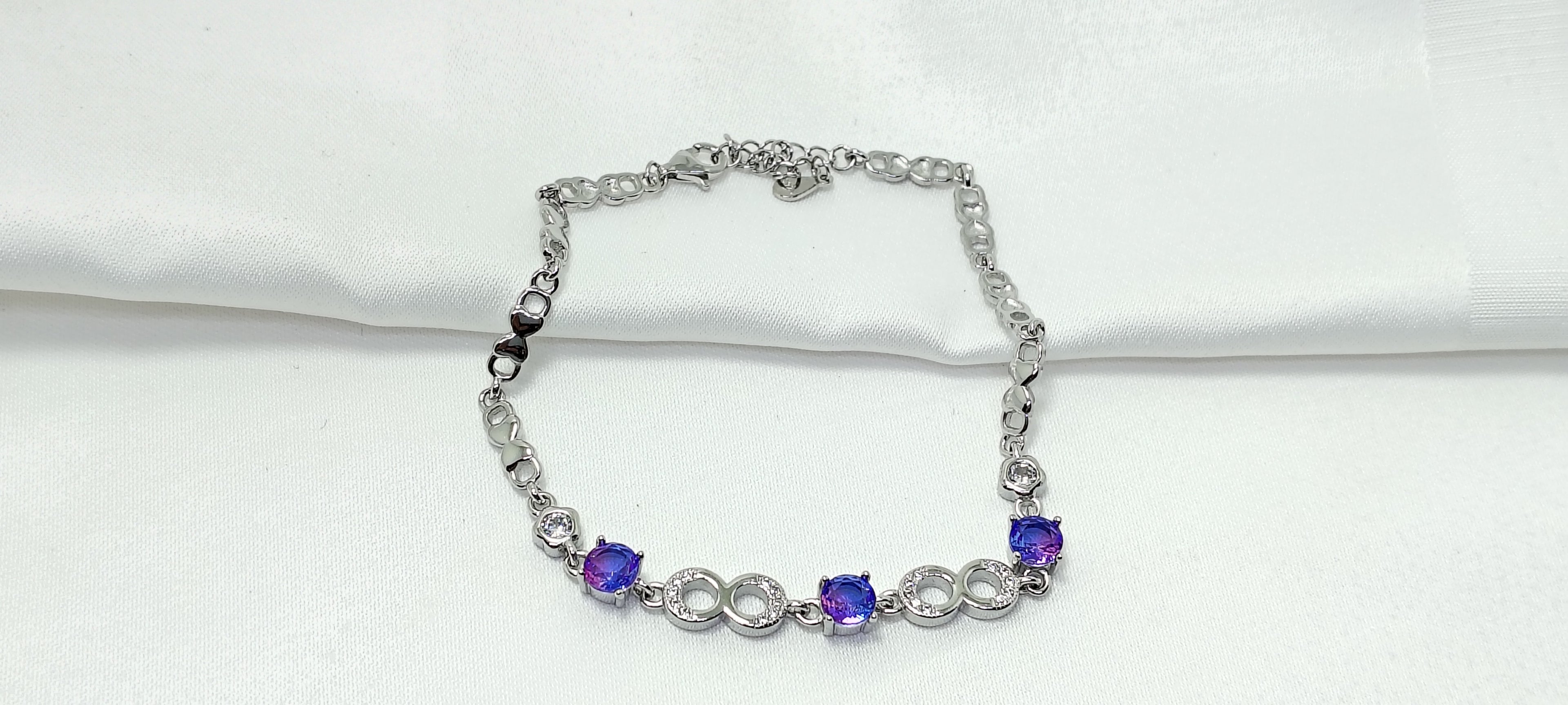 Misty Purple Stone 925 Silver Bracelet - Celebrate the woman you’ve become.