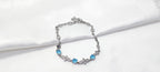 Baby Blue Stone 925 Silver Bracelet - Jewellery for women who lead.