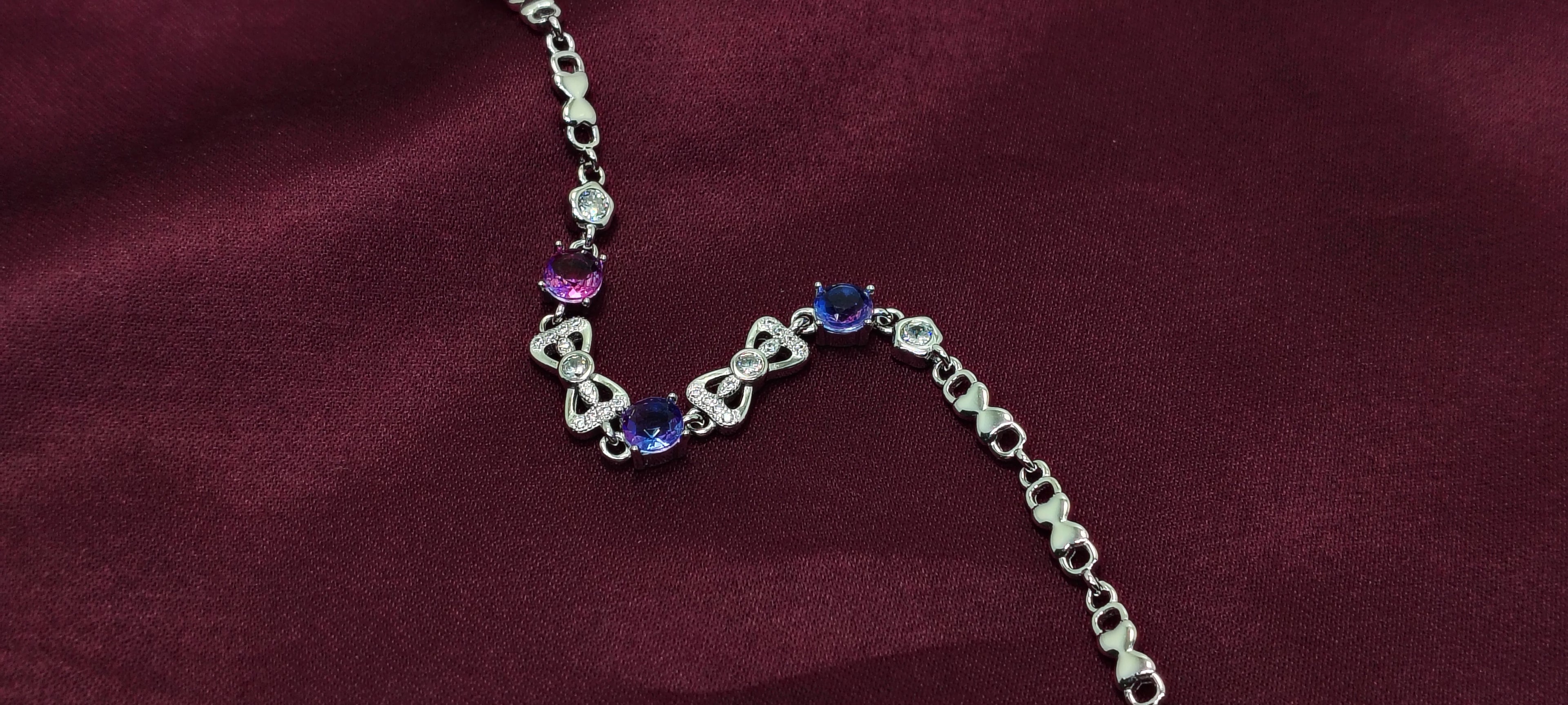 Lavender Grace 925 Silver Bracelet - For the woman who signs her own paychecks.