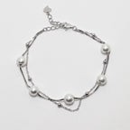 Elegant Everyday White Pearl 925 Silver Bracelet - For women who don’t wait — they build.