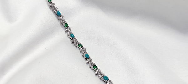 Opulent Multi Pearl White 925 Silver Bracelet - For women who don’t wait — they build.